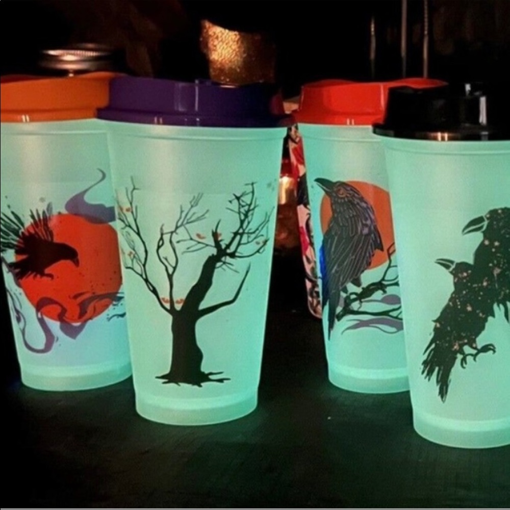 Starbucks Halloween Glow In The Dark Reusable Hot Cups